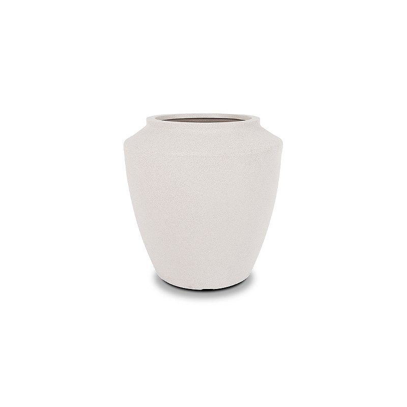VASO THAI 60 POLIETILENO sofisticado BRANCO MÁRMORE elegante