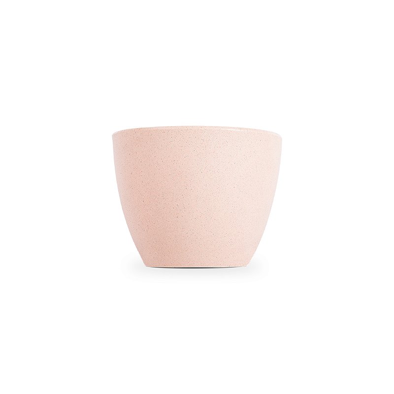 VASO elegante CONE BAIXO FOSCO 22 POLIETILENO AREIA durável