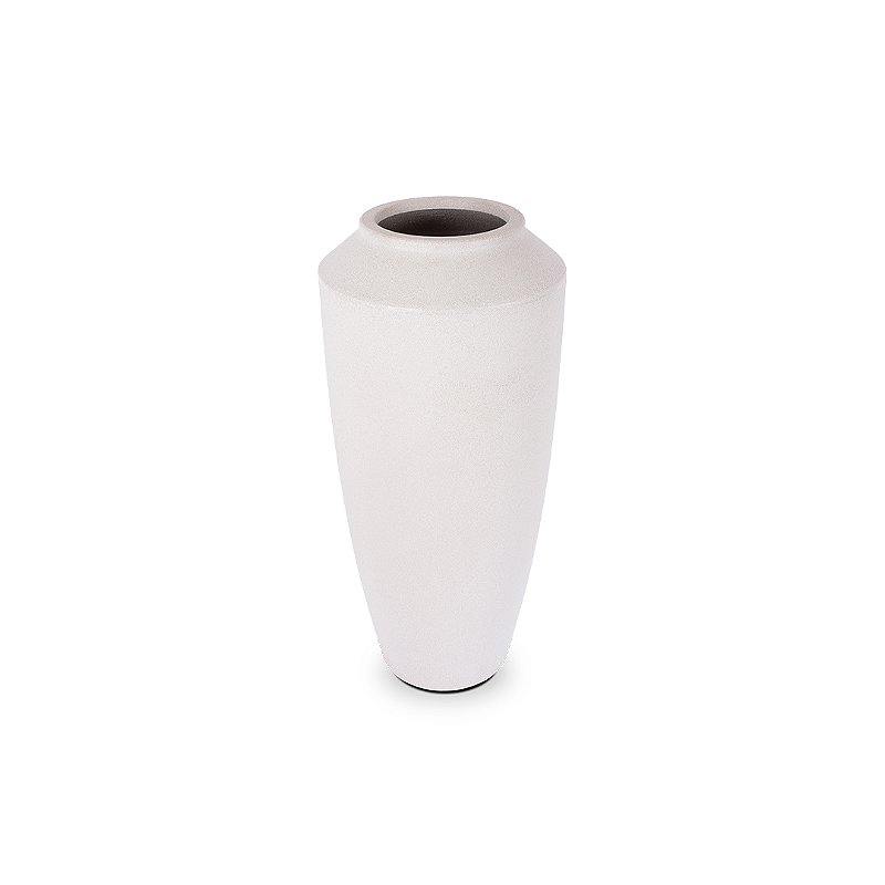 VASO para Palmeira-leque THAI 110 POLIETILENO BRANCO MÁRMORE