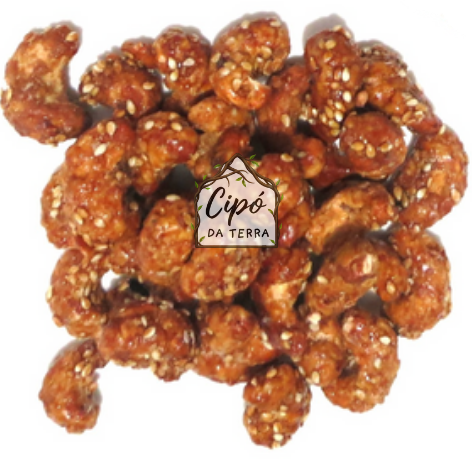 CASTANHA DE CAJU CARAMELIZADA COM GERGELIM - GR