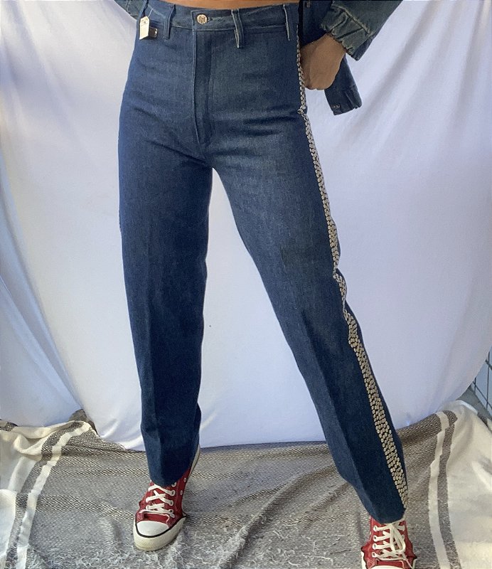 Calça Vintage Spy & Great – Reta 100% Algodão com Etiqueta