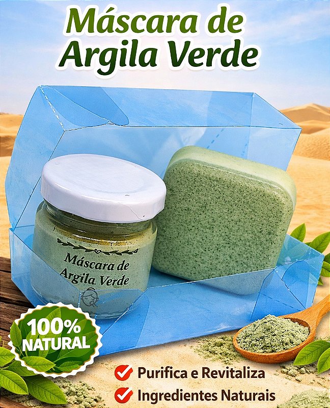 Sabonete e Máscara de Argila Verde