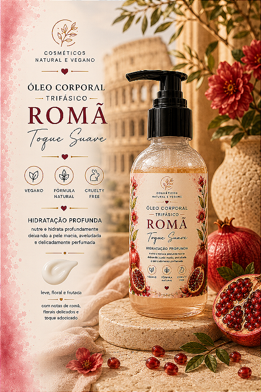 Óleo Corporal Trifásico Romã