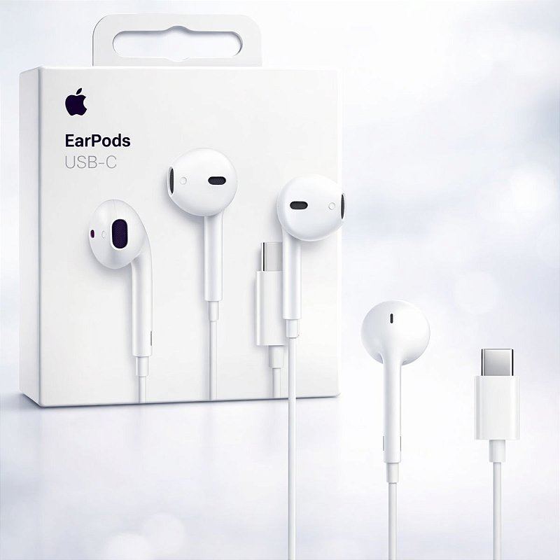 Fone de Ouvido Original Apple Earpods Conector USB-C - Mercadão da
