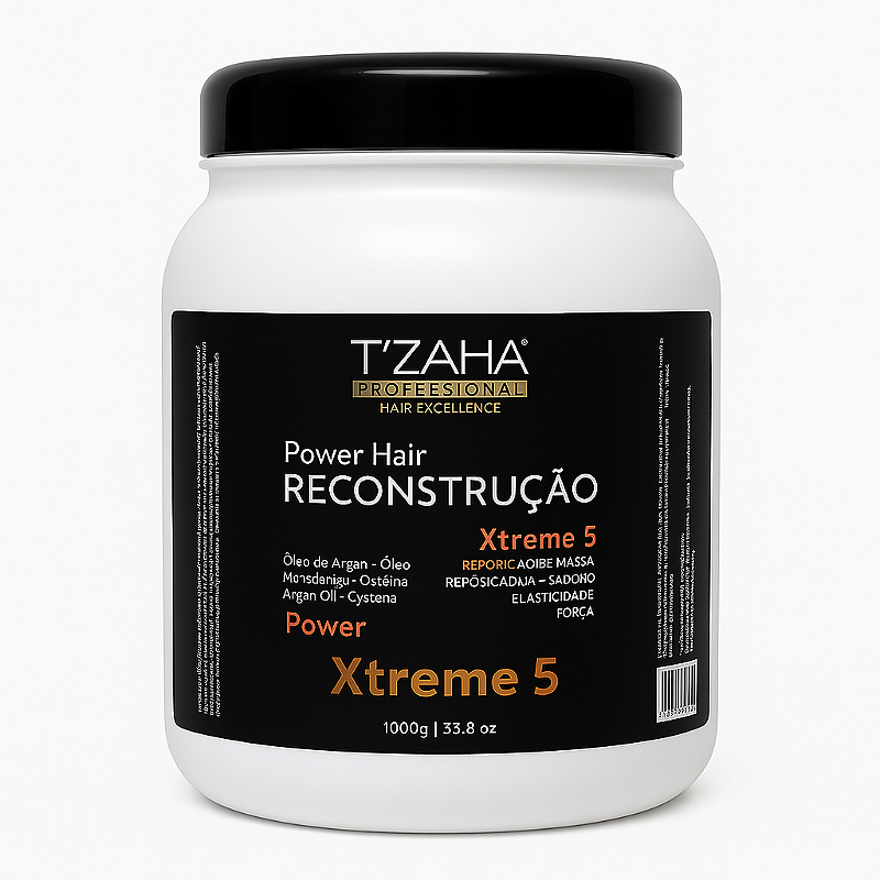 Máscara Reconstrutora Tzaha Xtreme 5 Power Hair 1kg | Força