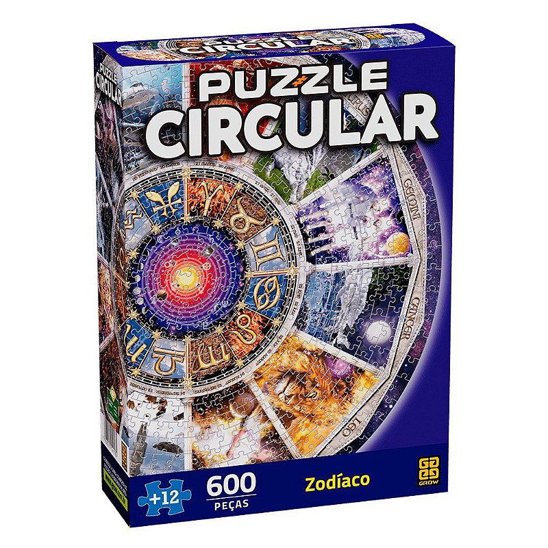 Quebra-Cabeça Circular Zodíaco 600 Peças - Oncube: os melhores