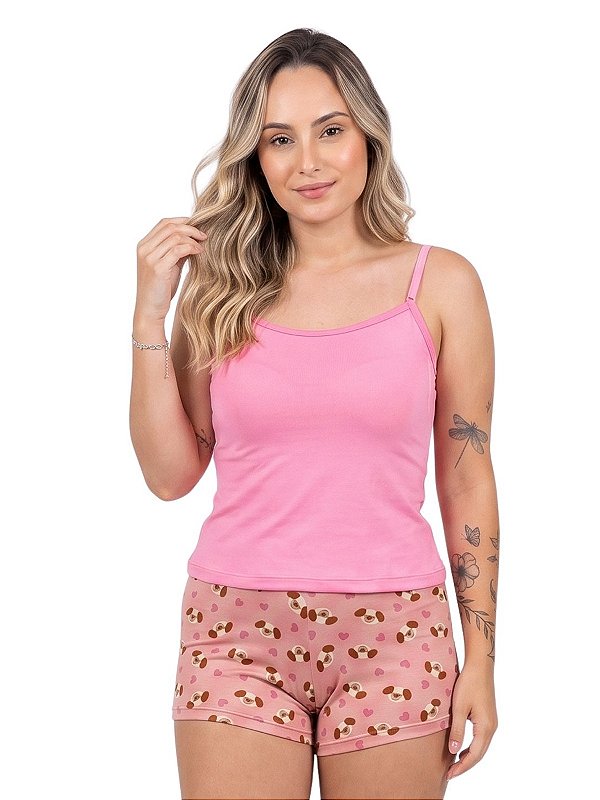 Short doll de blusa e Shortinho Lara