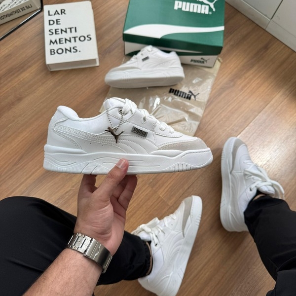 Tênis Puma Branco Premium – Estilo, Conforto e Versatilidade em um só modelo!
