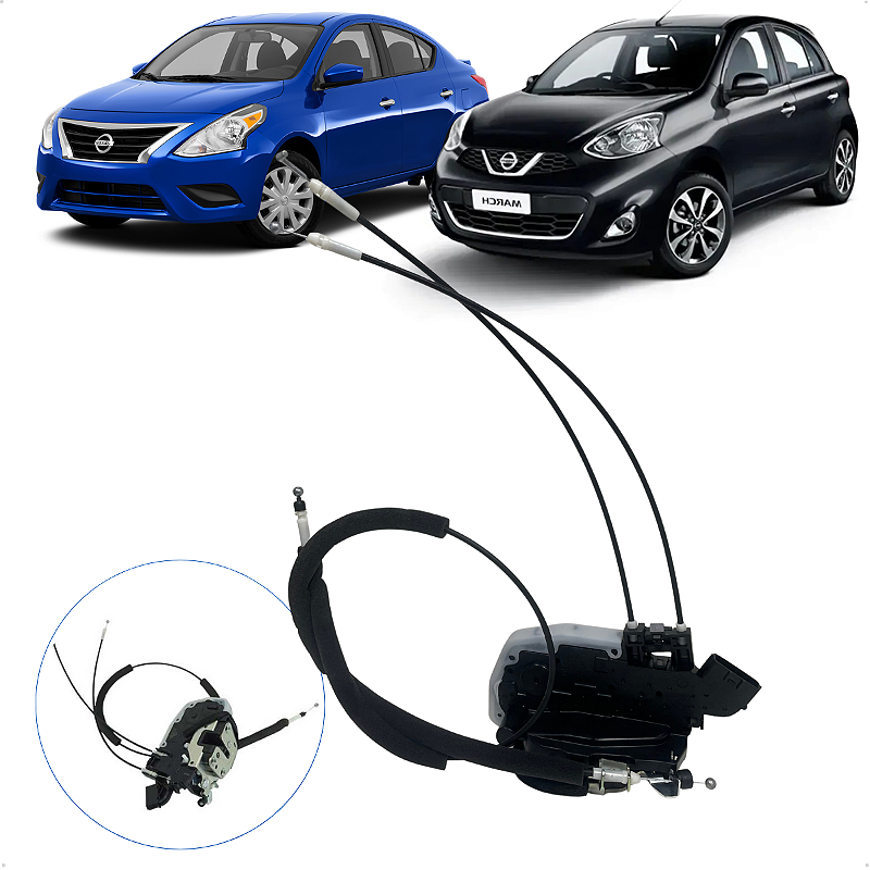 Fechadura Elétrica Porta Nissan Versa March 2011 a 2020 - Cetro