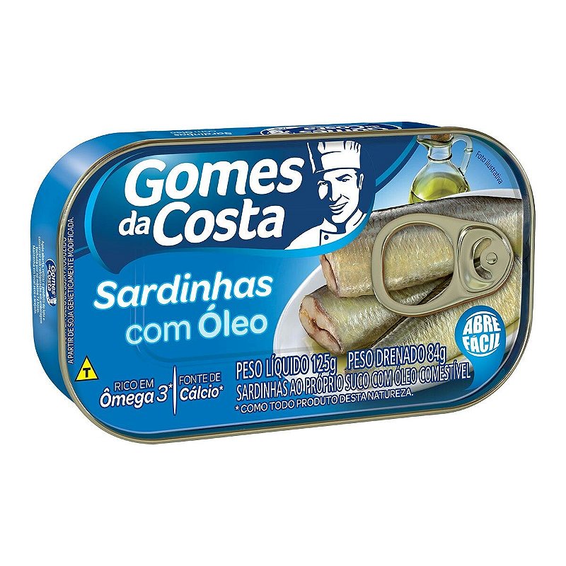 Sardinha com Óleo Gomes da Costa 125g