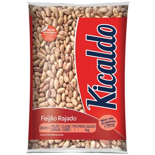 Feijão Rajado Kicaldo 1kg