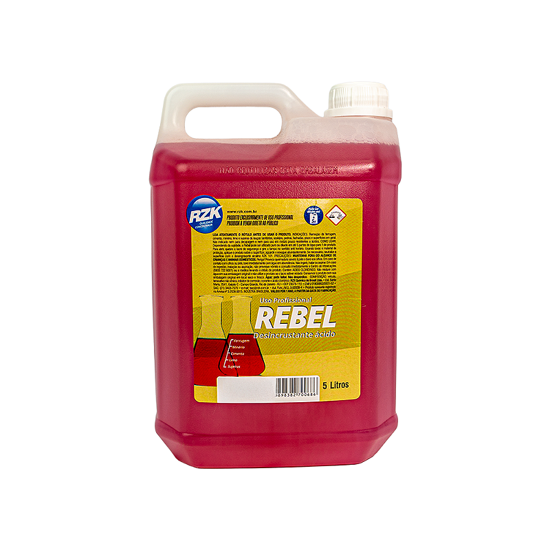 REBEL - Desincrustante ácido - RZK | Produtos de Limpeza