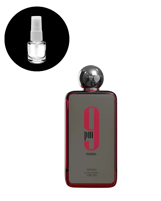 9PM Rebel Eau de Parfum Afnan - 5ml FRACIONADO - Masculino