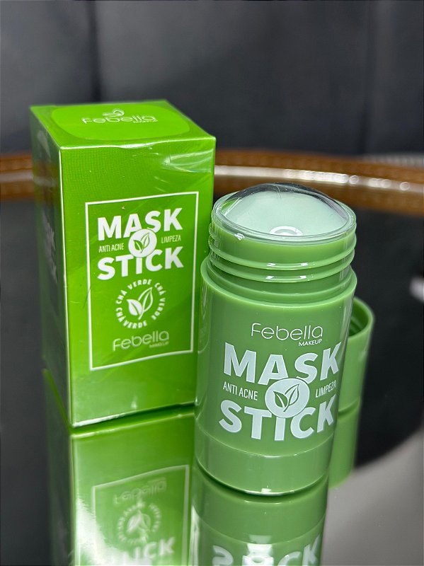 Máscara Facial de Limpeza em Bastão Mask Green Stick - Febella