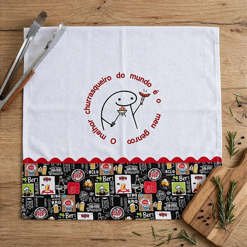 Pano de Prato Flork Genro Churrasqueiro