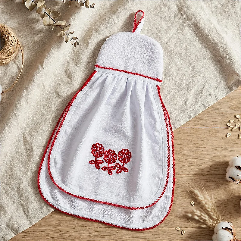 Bate-Mão Dupla Camada com Bordado Lace