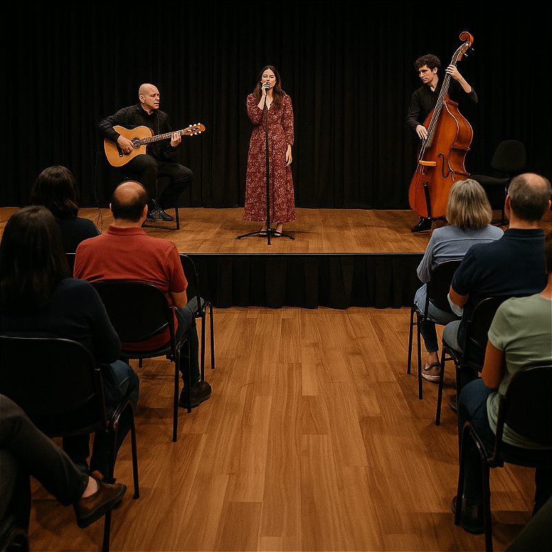 Piso Vinílico em Manta Em Rolo - Cor Nogueira