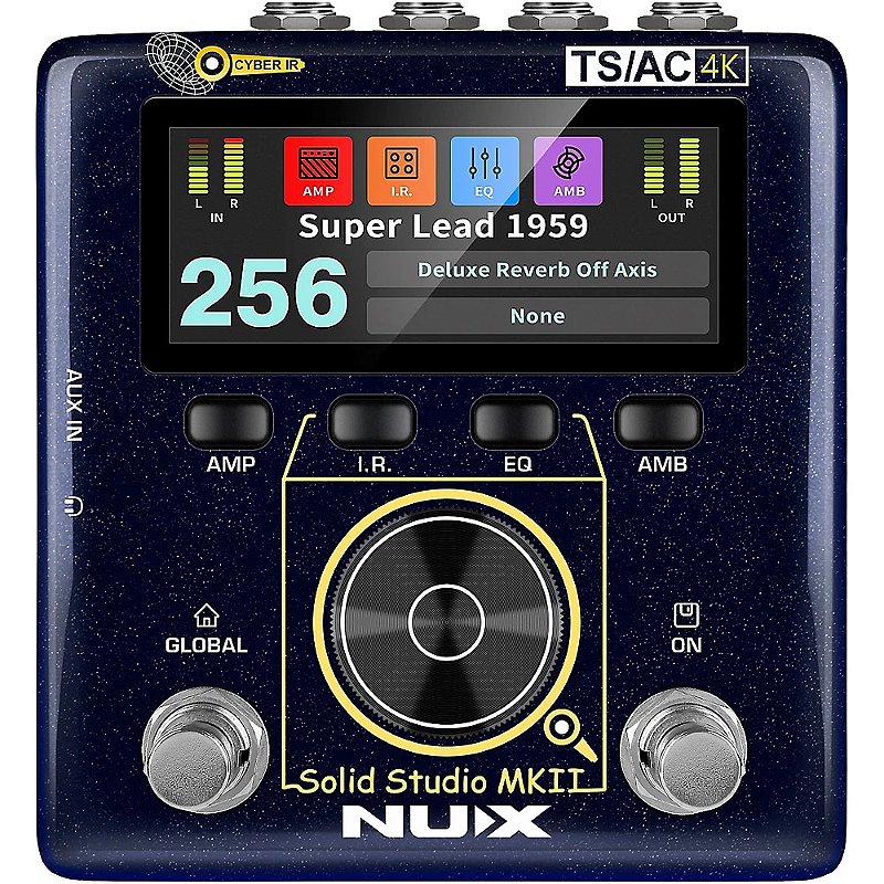 NUX Solid Studio MKII ギターエフェクター Pedal NUX Solid Studio MKII NSS-6 Amp Sim com Stereo IR - MAXI