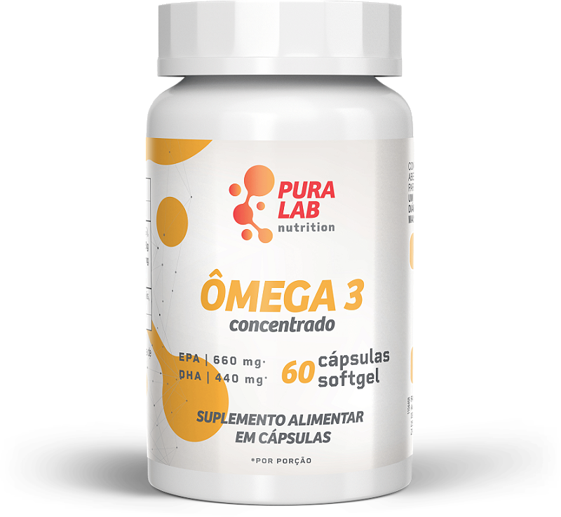 Ômega 3 Concentrado - Suplemento Alimentar em Cápsulas Softgel