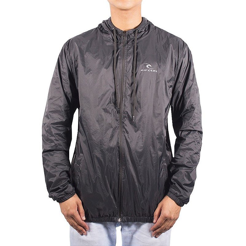 Jaqueta Rip Curl Wind Masculina Preto Radical Place Loja