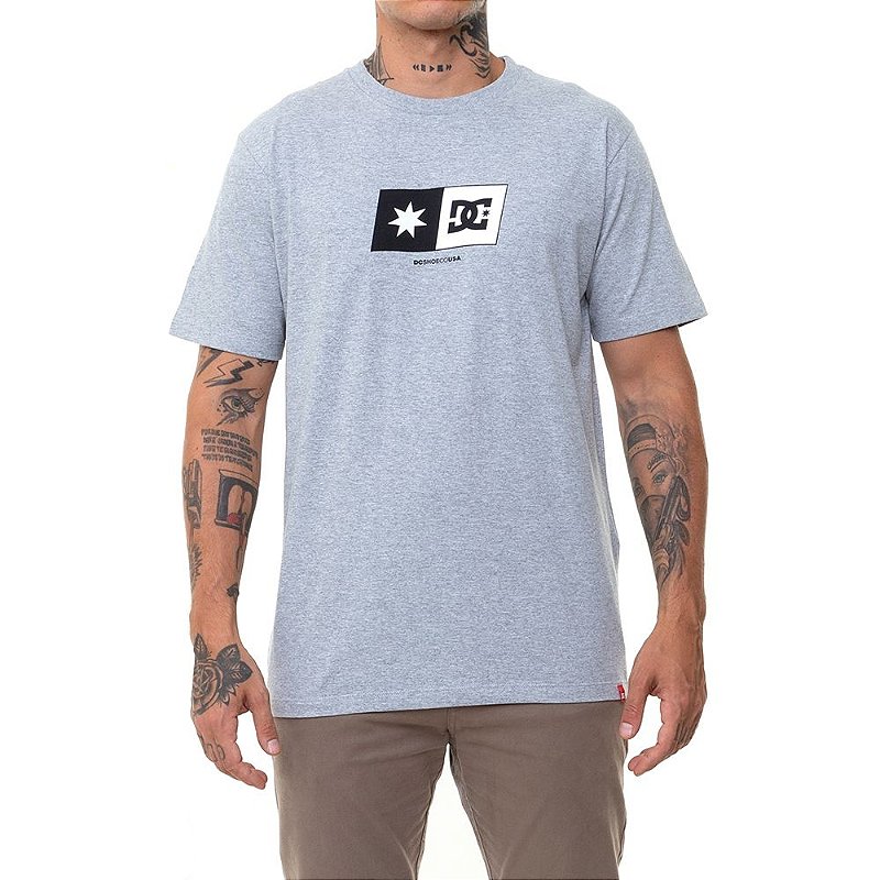 Camiseta DC Shoes Star Box Masculina Cinza - Radical Place - Loja