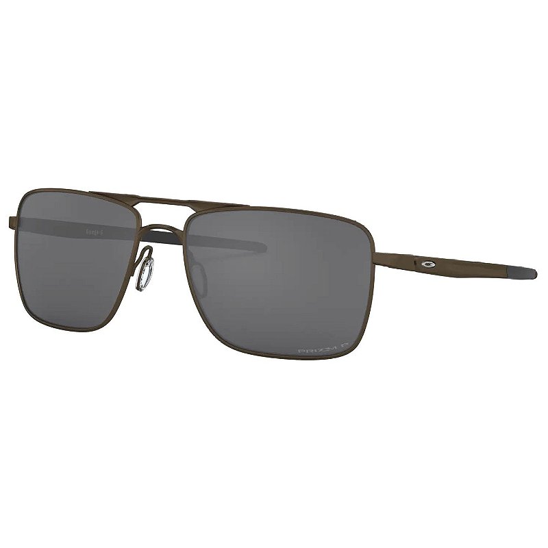 Óculos de Sol Oakley Gauge 6 Pewter W/ Prizm Black Polarized Óculos de Sol Oakley Gauge 6 Pewter W/ Prizm Black Polarized