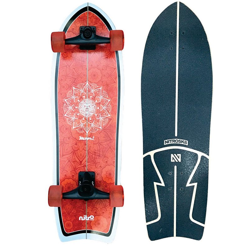 Simulador Surf Longboard NitroSK8 Maori Flower 33x10 - Radical