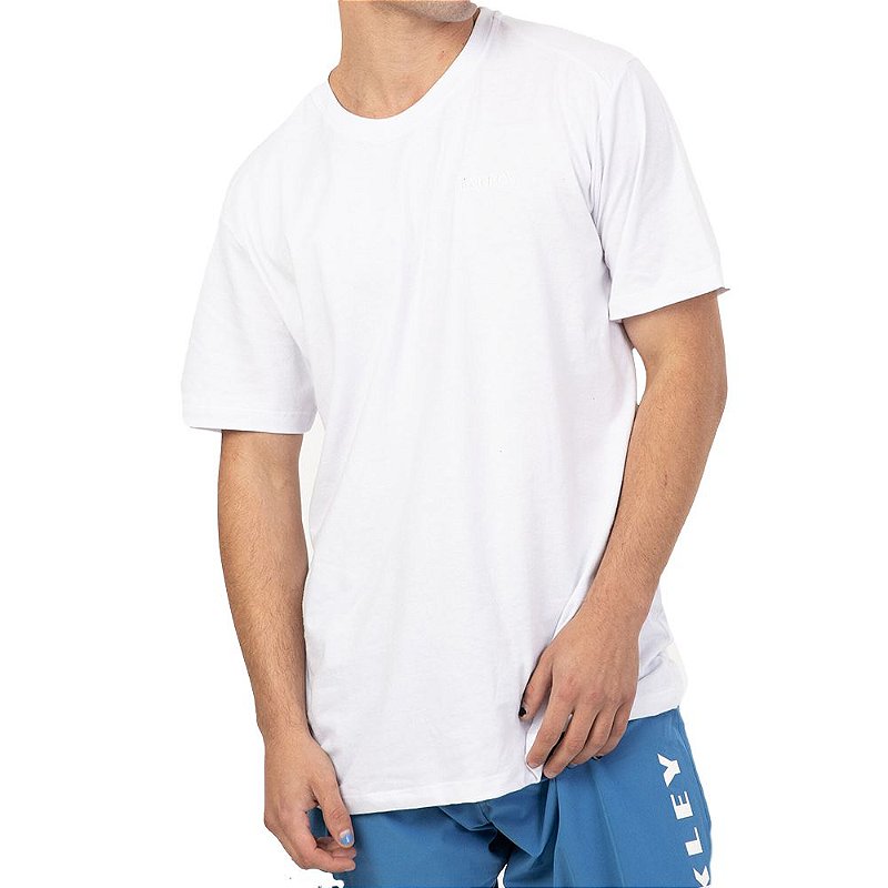 Camiseta Masculina Oakley Bark Tee Branco