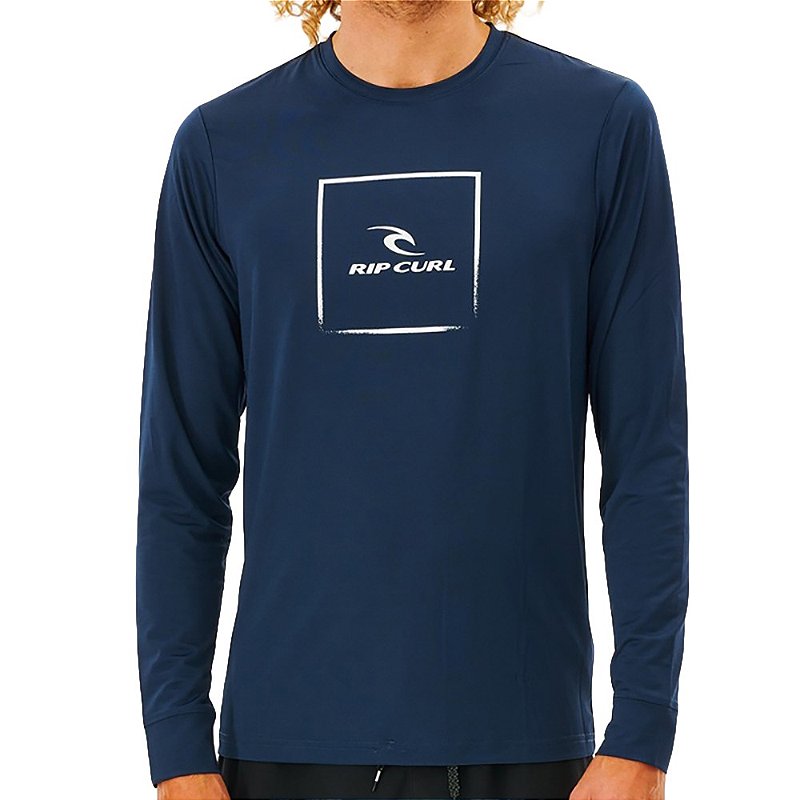 Lycra Rip Curl Manga Longa Corp Icon LS UV SM23 Dark Navy