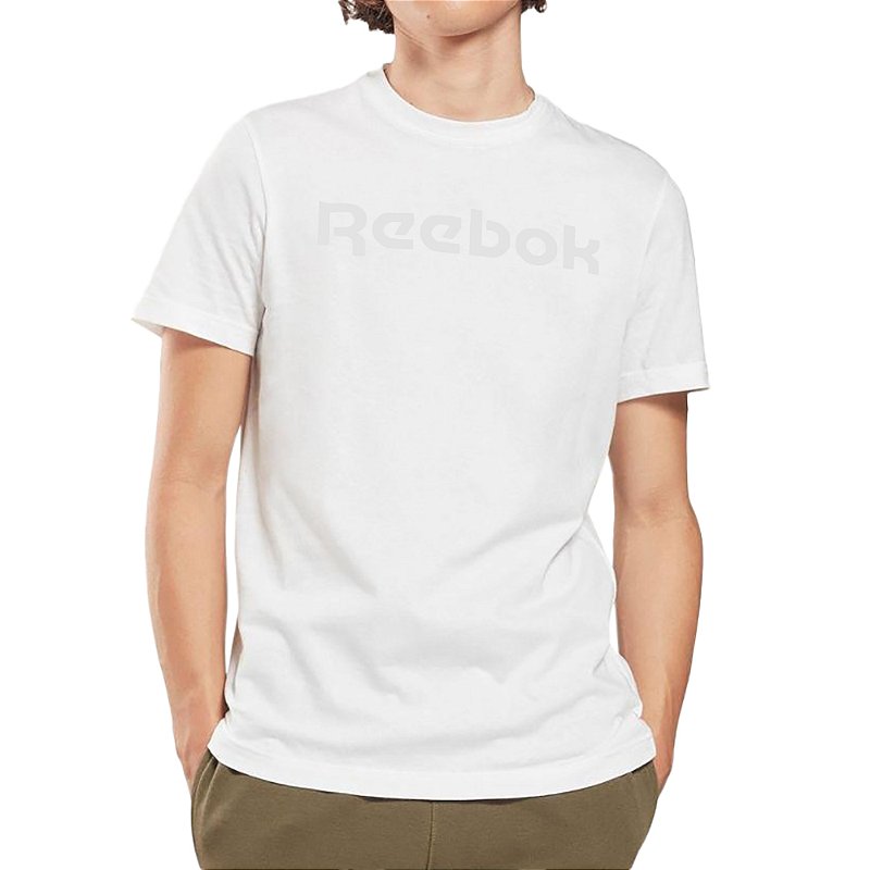 Camiseta Reebok Big Logo Linear Masculina Branco - Radical Place