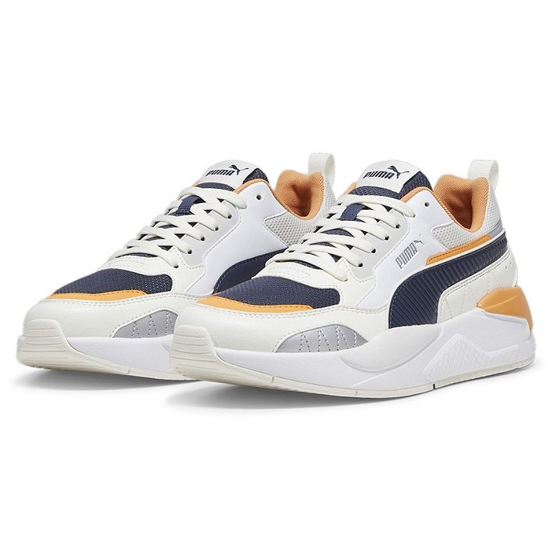 Tênis Puma X-Ray 2 Square Warm WhiteNavyWhiteClementine - Radical