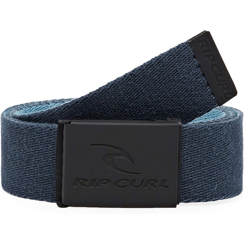 Rip Curl Cintura Reversibile Snap Revo Web - 100% Cotone Con Fibbia Apribottiglie
