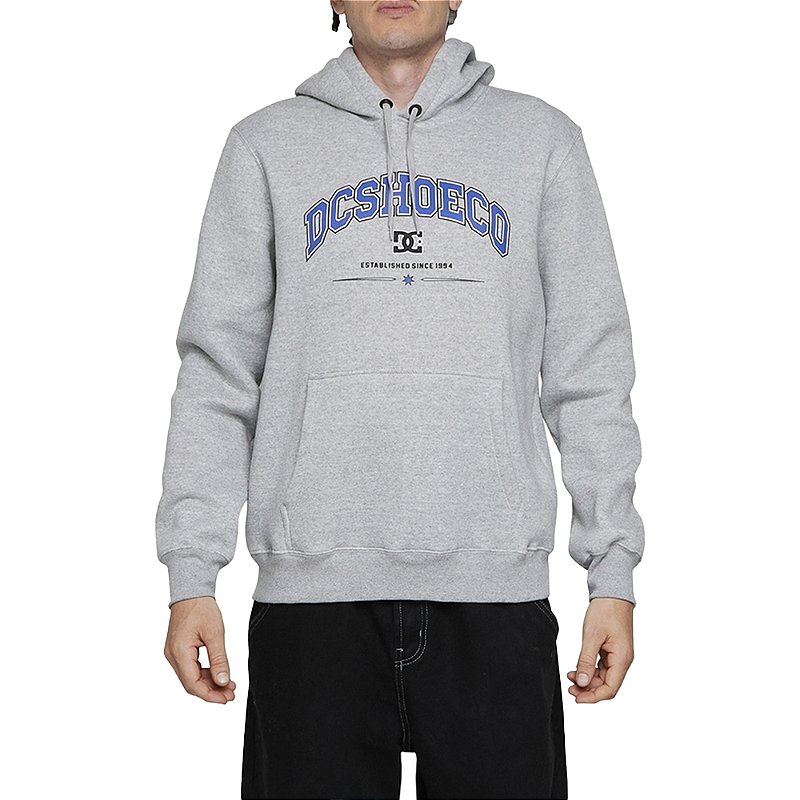 Moletom DC Shoes Canguru Orientation 305G WT24 Cinza Mescla