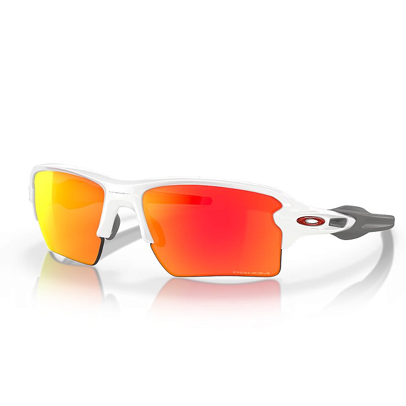 Óculos de Sol Oakley Flak 20 XL Polished White Prizm Ruby Óculos de Sol Oakley Flak 20 XL Polished White Prizm Ruby