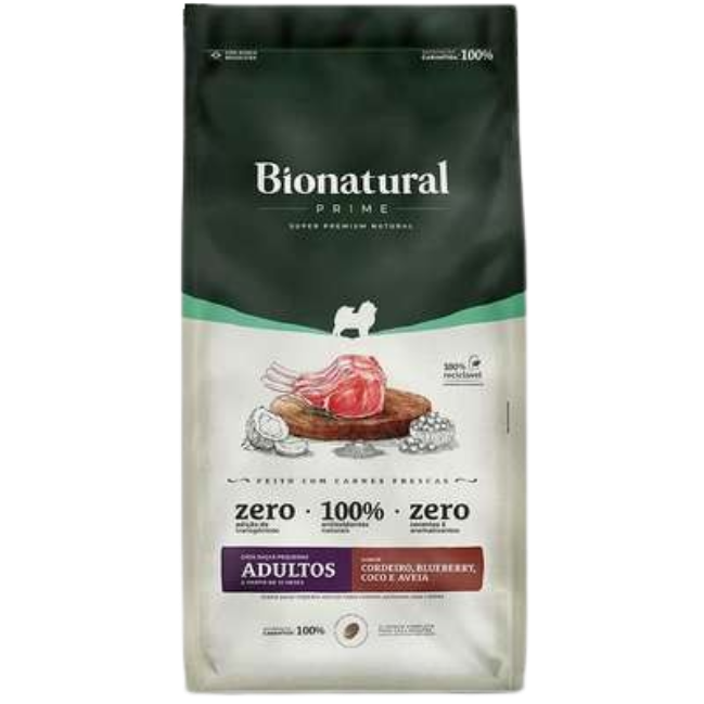 Bionatural Cães Cordeiro Porte Pequeno 2,5kg (7898242036153)