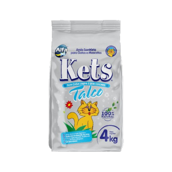 Areia Granulado Sanitario Kets Talco