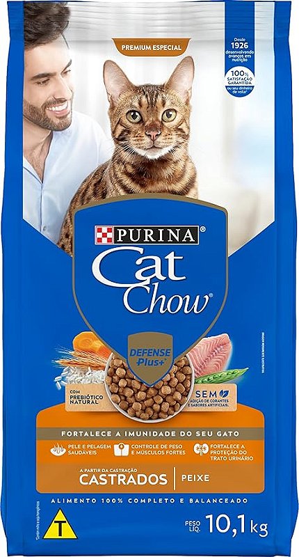 Cat Chow Castrados Peixe (43936)