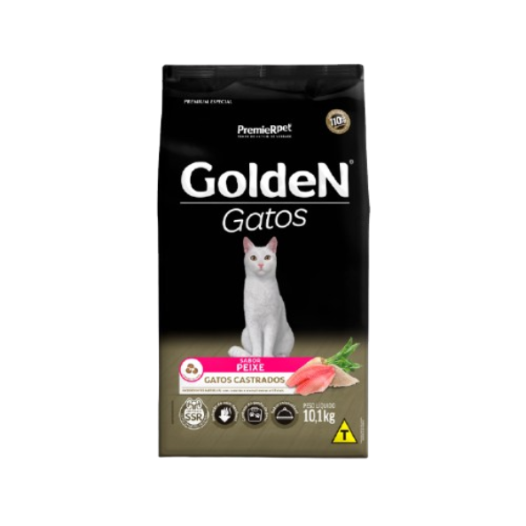 Golden Formula Gatos Adultos Castrados Peixe 10,1kg (5308)