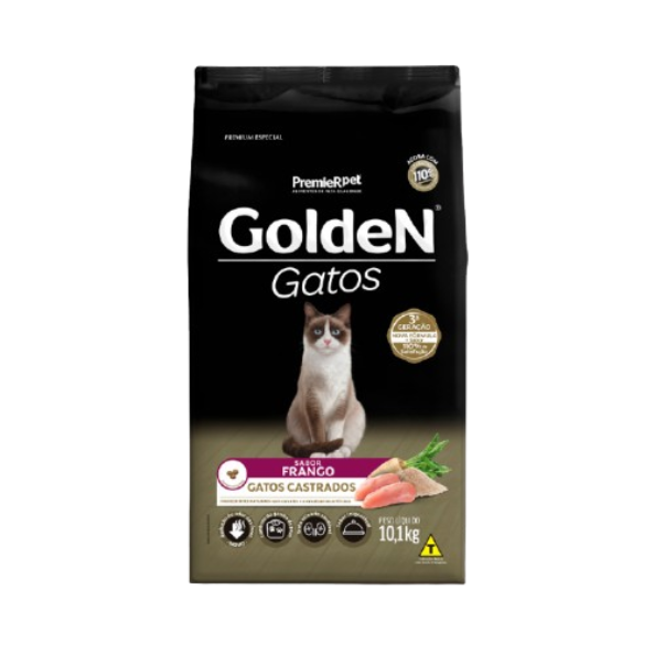 Golden Gatos Adultos Castrados Frango 10,1kg (5150)