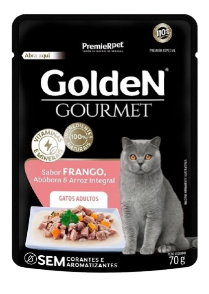 Golden Gourmet Gatos Adultos Castrados Frango 70g (5260)
