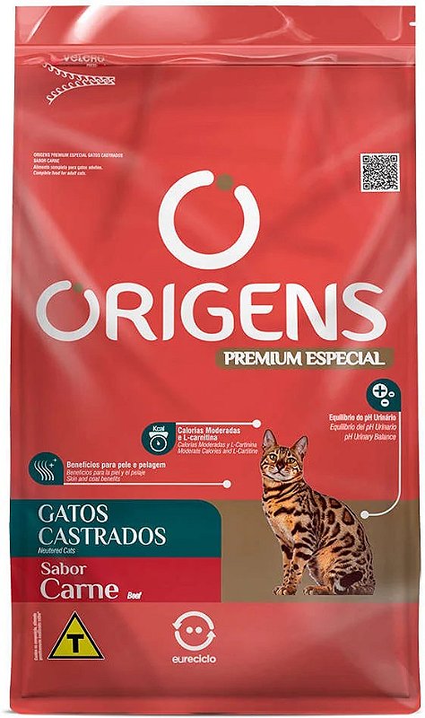 Ração Seca Origens Carne para Gatos Castrados 10,1 kg (10230990100924)
