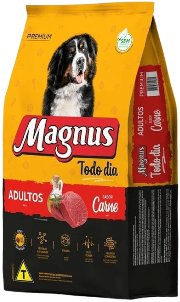 Ração Seca Magnus Todo Dia Sabor Carne para Cães Adultos 20 kg (10230990100481)