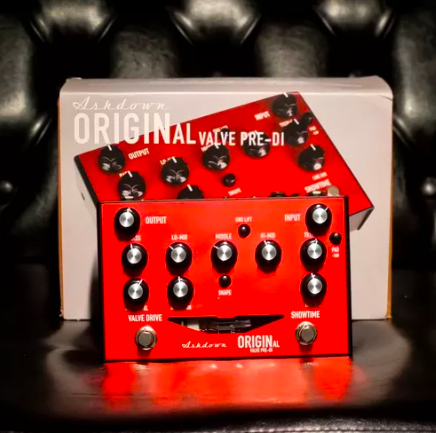 ベース Ashdown ORIGINAL VALVE PRE-DI PEDAL Pedal Pré-amp Para Baixo Ashdown Original Valve Pre-di - Gruveria Shop