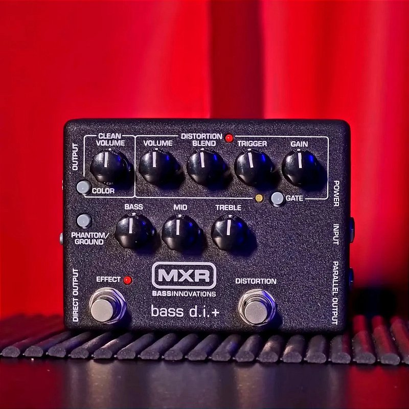 Pedal Pre Amp Para Baixo Mxr Bass D.i. + Distortion M80 - Gruveria
