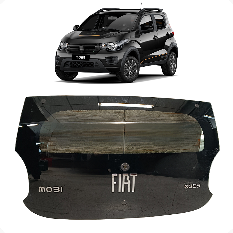 Tampa Traseira Fiat Mobi 2017 2018 2019 2020 2021 2022 2023