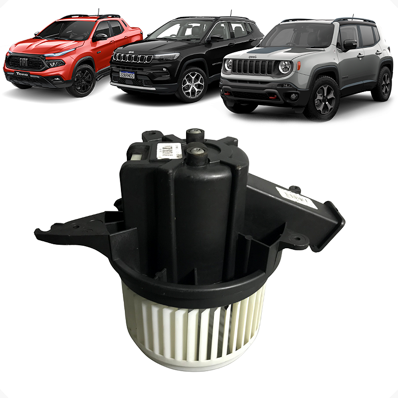 Motor Ventilador Ar Forçado Evaporadora Jeep Renegade Compass Fiat Toro 2015-2022