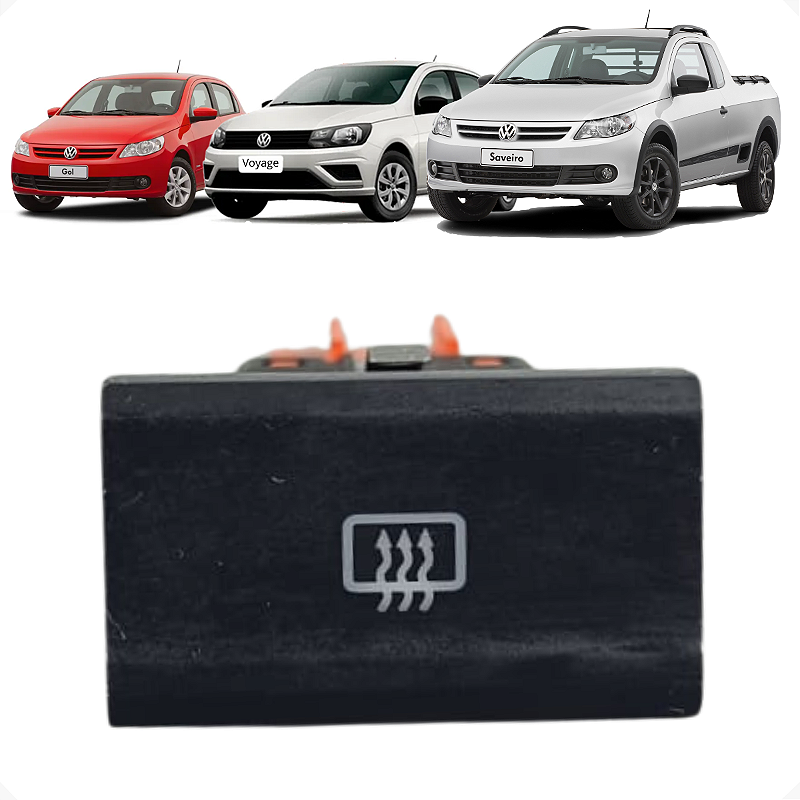 Botão Desembaçador Volkswagen Gol Saveiro Voyage 2017 a 2021