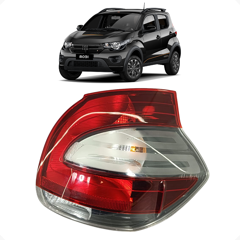 Lanterna Traseira Direita Fiat Mobi 2019 a 2023 Detalhe