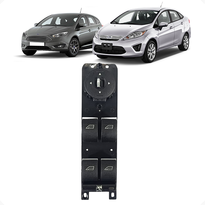 Comando Vidro Dianteiro Esquerdo Ford Focus Fiesta 2013 2014