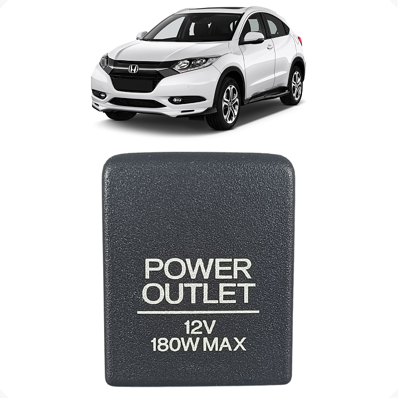 Botão Tomada Auxiliar 12V Honda HR-V 2016 2017 2018 a 2021